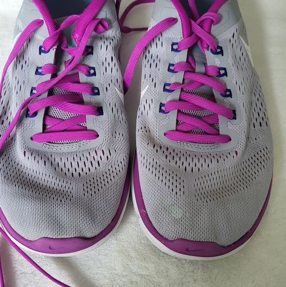 Nike Womens Flex 2016 RN Running Shoes Gray 830751-004 Low Top Mesh Lace Up Sz 9 - Picture 5 of 9